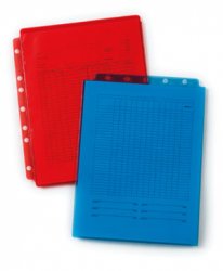 SHEET PROTECTORS Full Page Top Load-Red