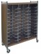 Cabinet Style Flat Storage Rack For 4" Ringbinders 24 Capacity