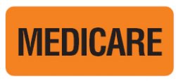Medicare (Fluorescent Orange) Alert Label